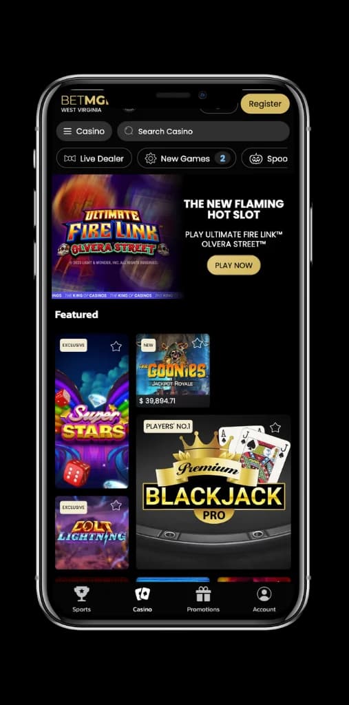 Aloha-Slots-Casino-Oberfläche auf einem Smartphone